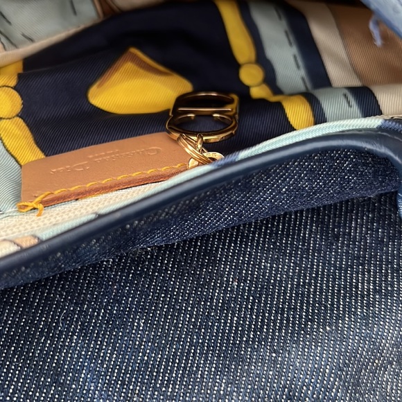 Dior denim saddle bag - Picture 5 of 7